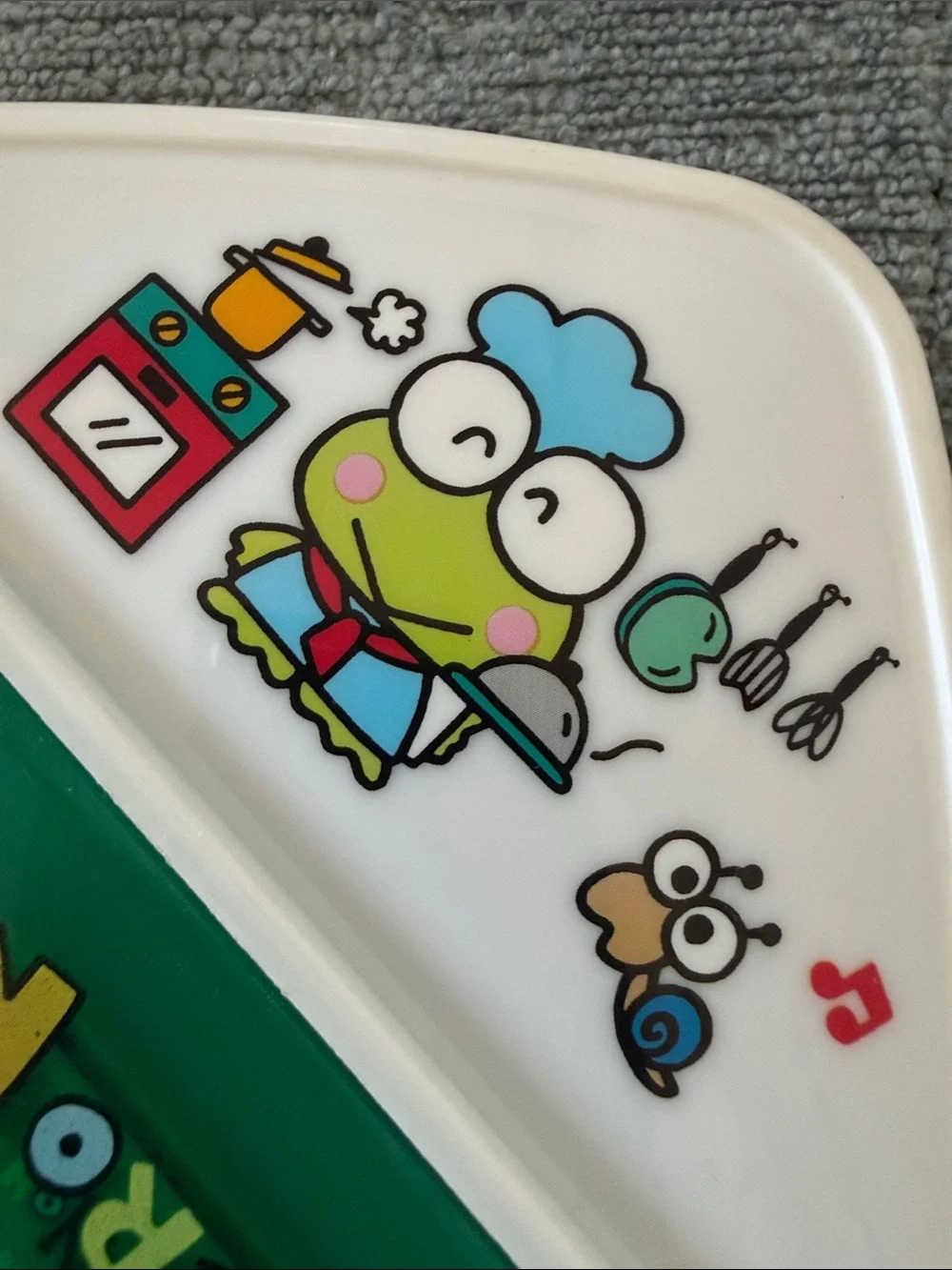 Vintage 1993 Sanrio Keroppi Bento Box Snack Container
